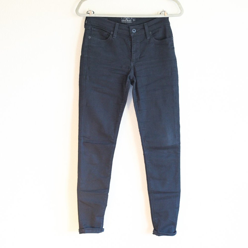 LUCKY BRAND Black Brooke Legging Jean, Size 27